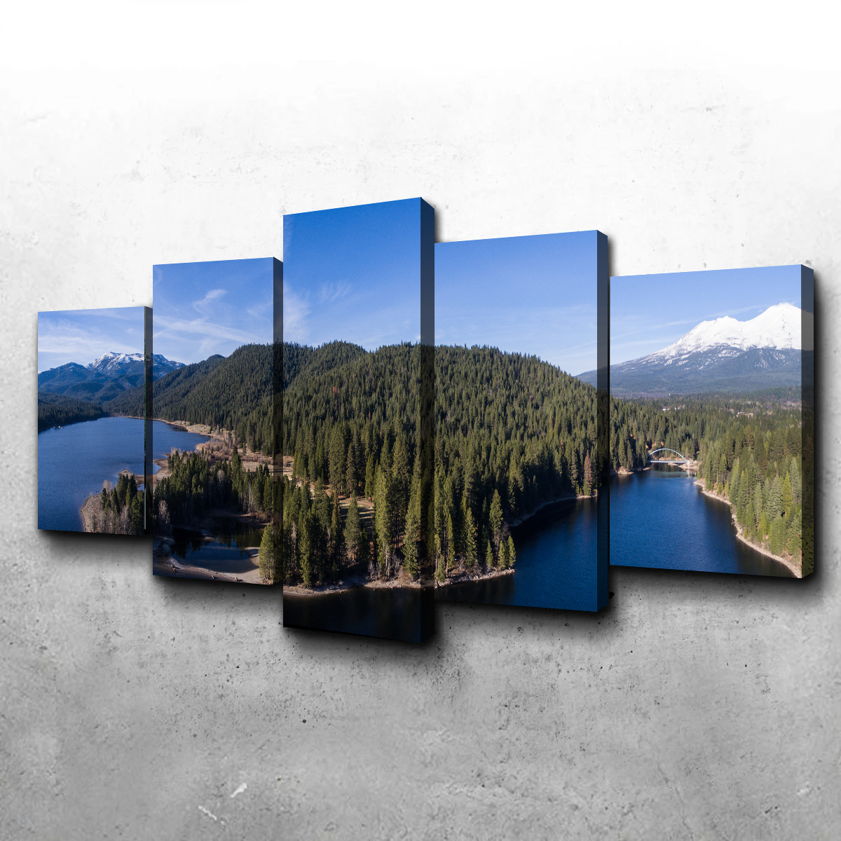 Siskiyou Lake and Mount Shasta Wall Art