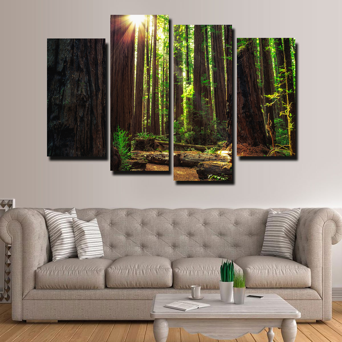 Sunrise in the Redwoods Wall Art