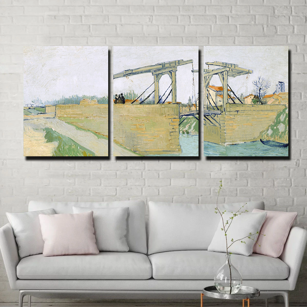 De brug van Langlois Wall Art