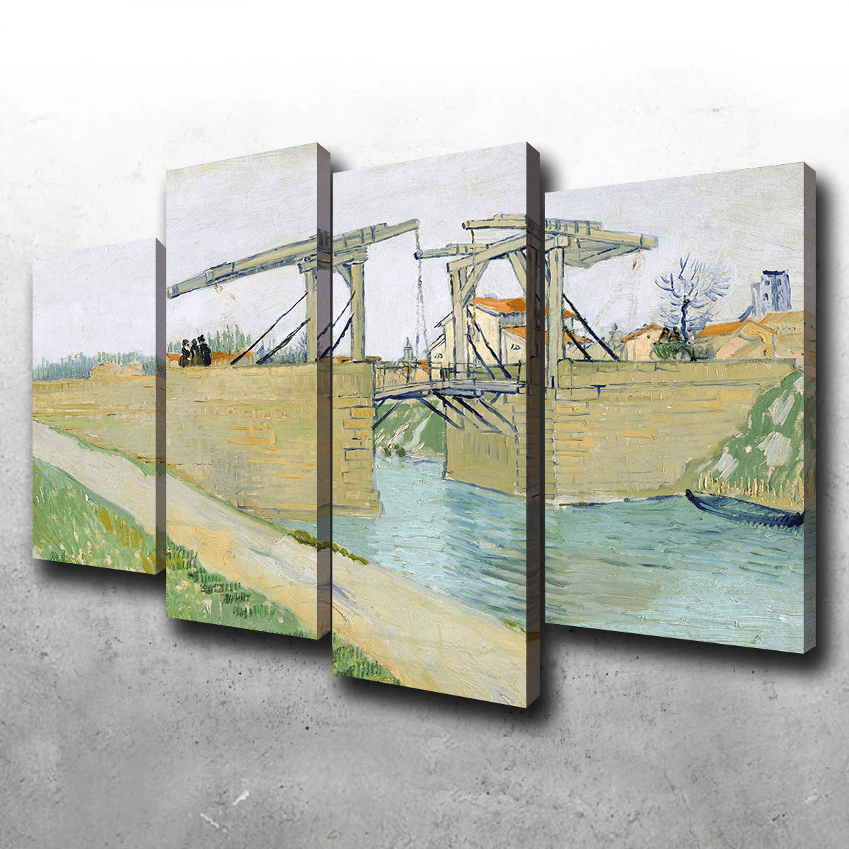 De brug van Langlois Wall Art