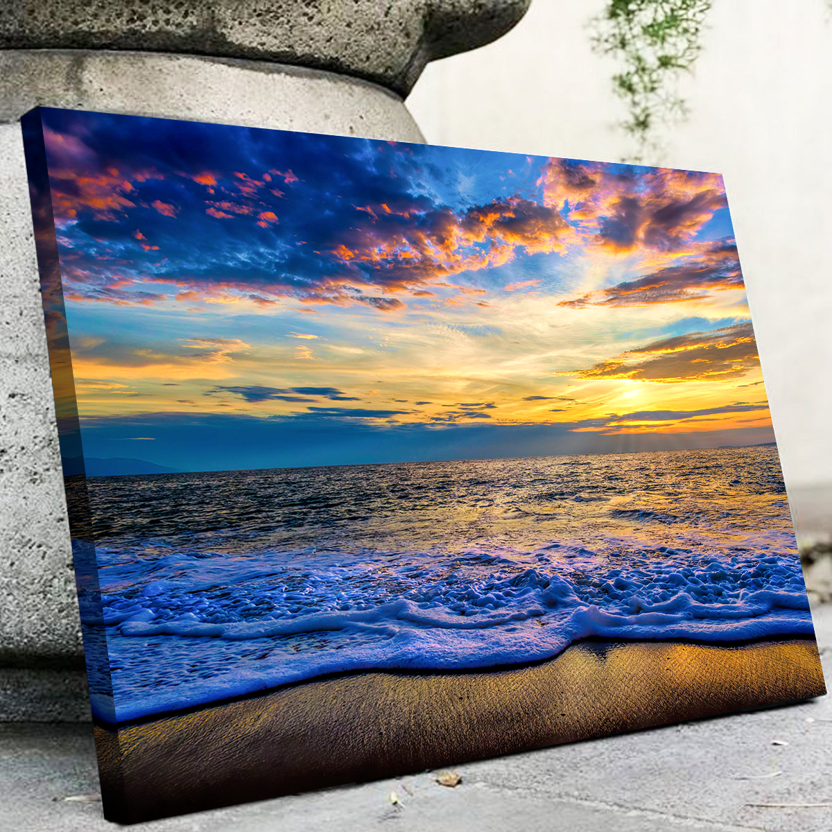 Ocean Sunset Canvas Set