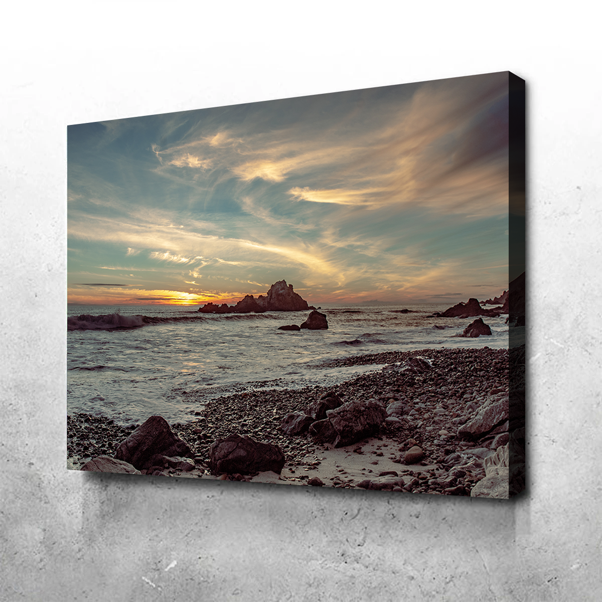Pfieffer Beach Sunset Wall Art