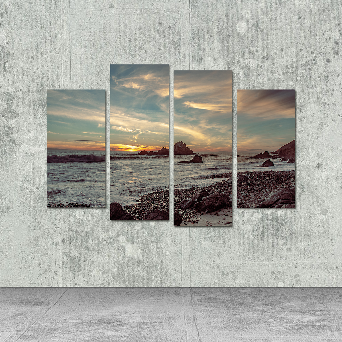 Pfieffer Beach Sunset Wall Art