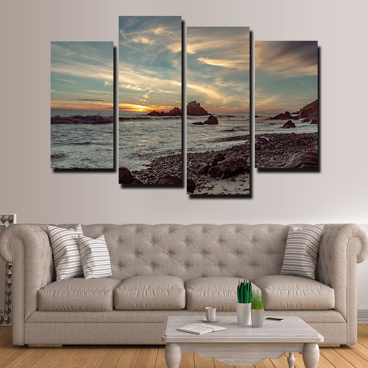 Pfieffer Beach Sunset Wall Art