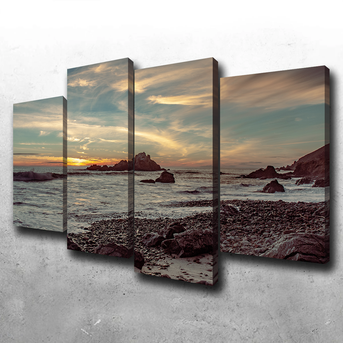 Pfieffer Beach Sunset Wall Art