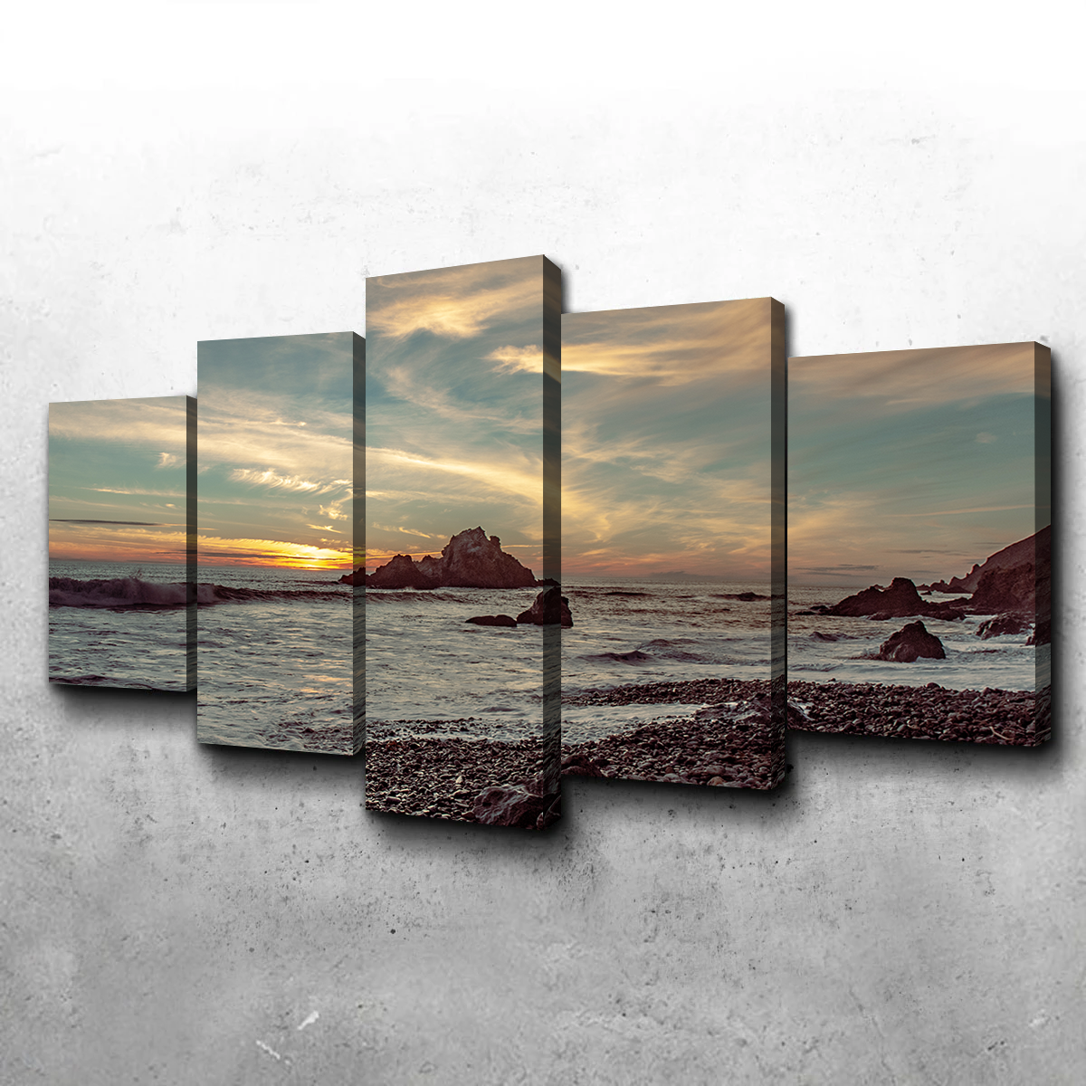 Pfieffer Beach Sunset Wall Art