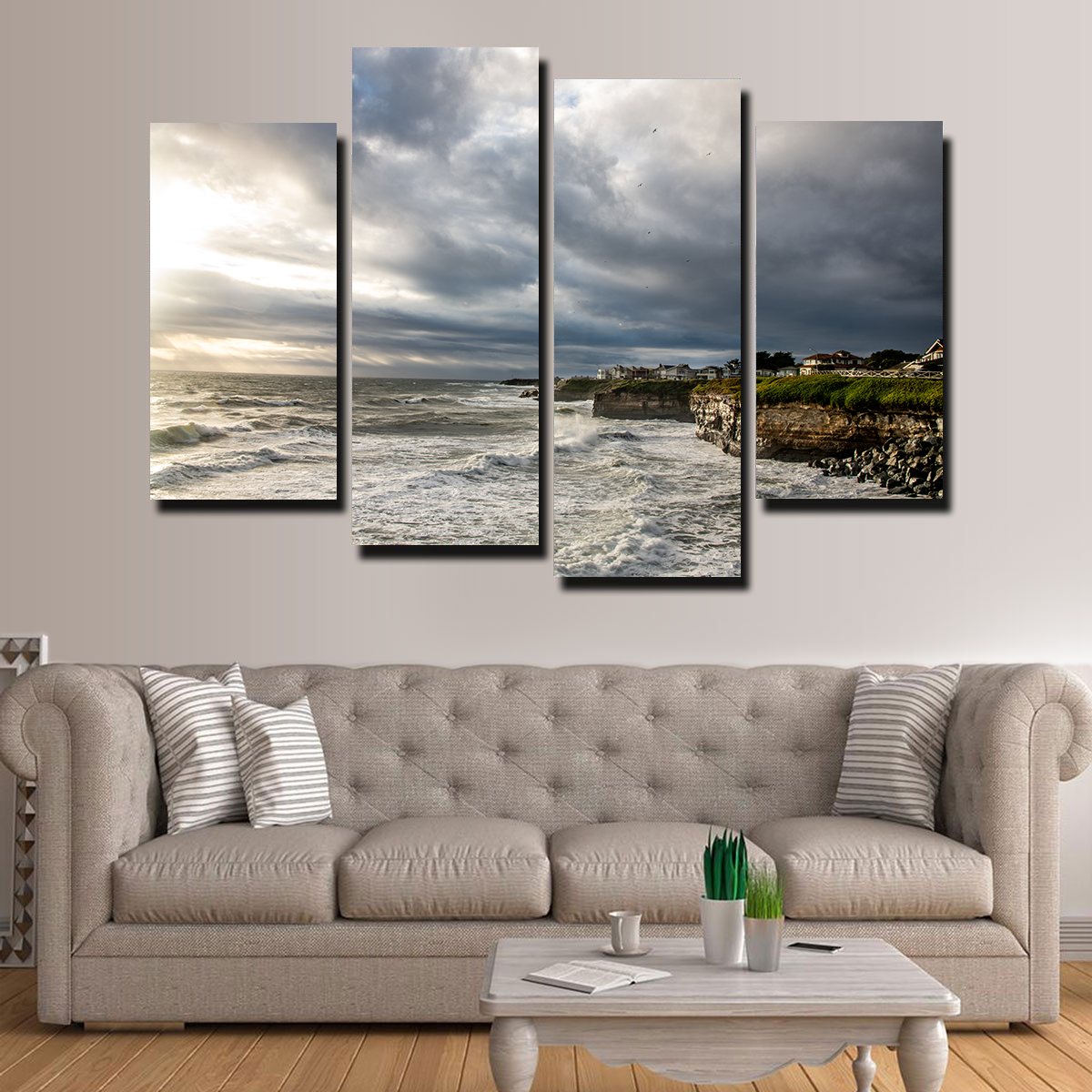 Santa Cruz Sunset Wall Art