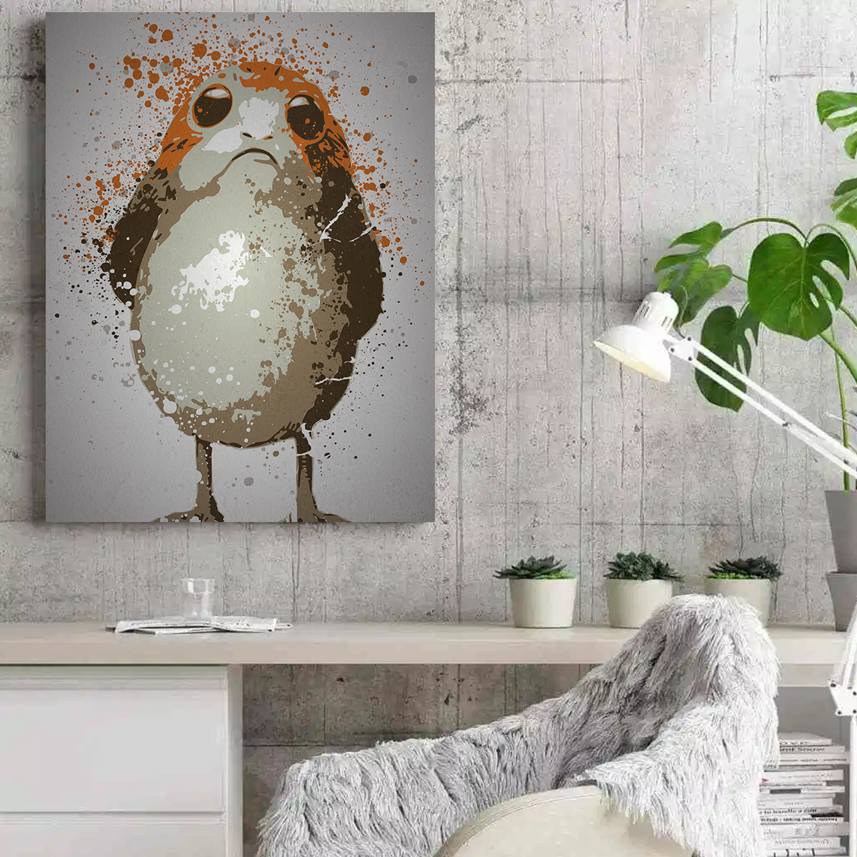 Space Penguin Wall Art