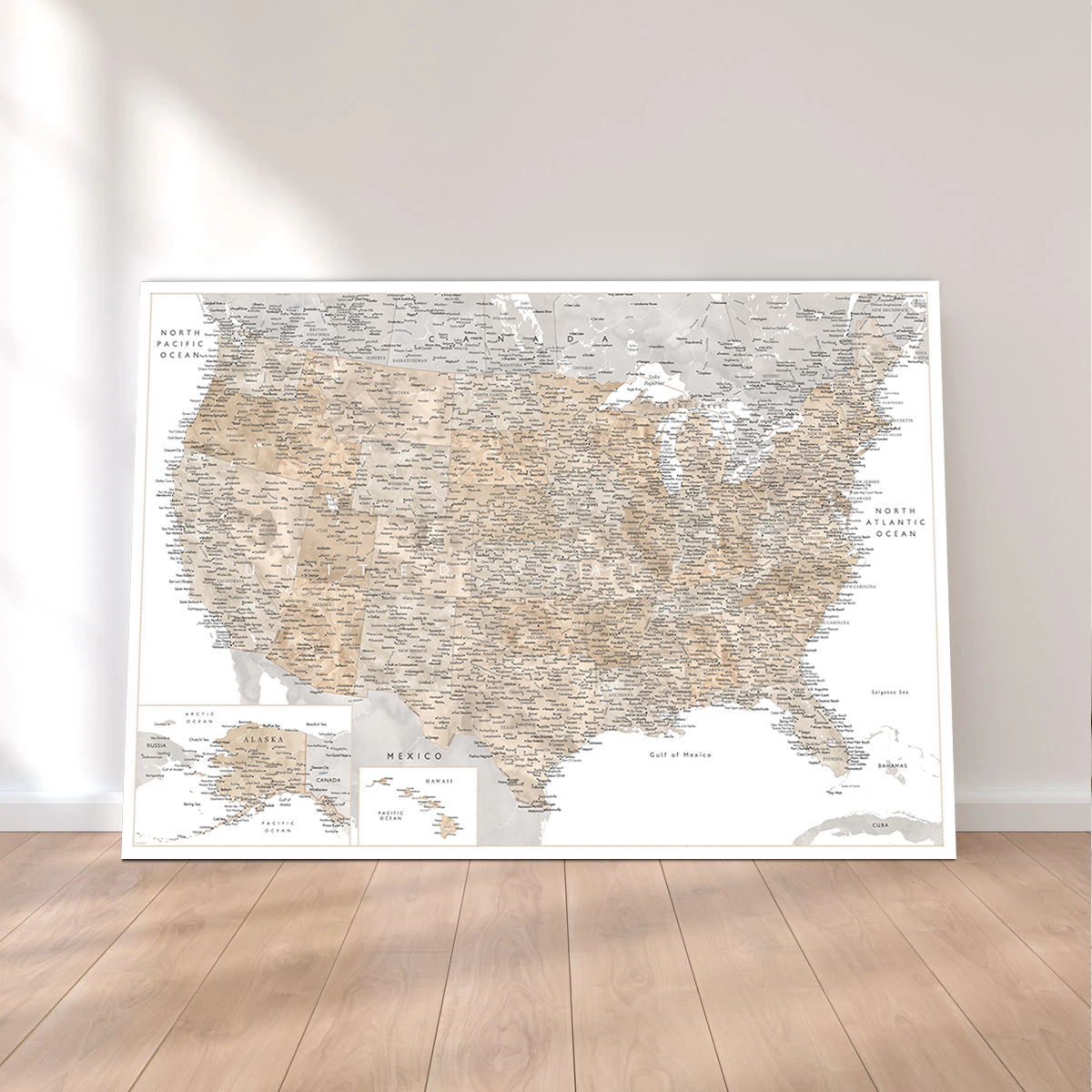 US Map Wall Art