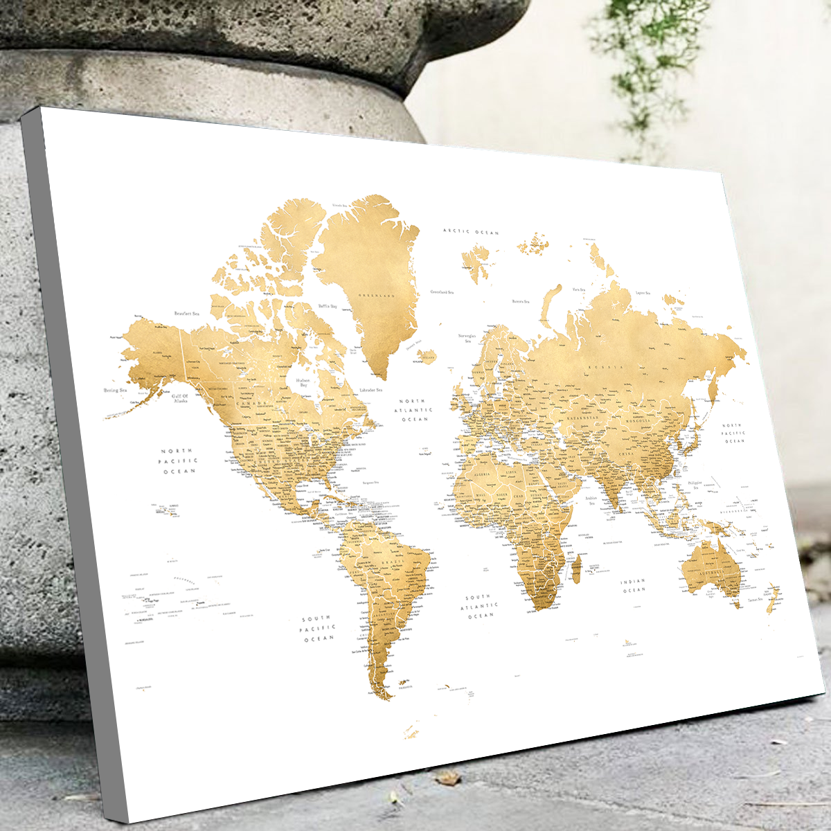 World Map 10 Wall Art