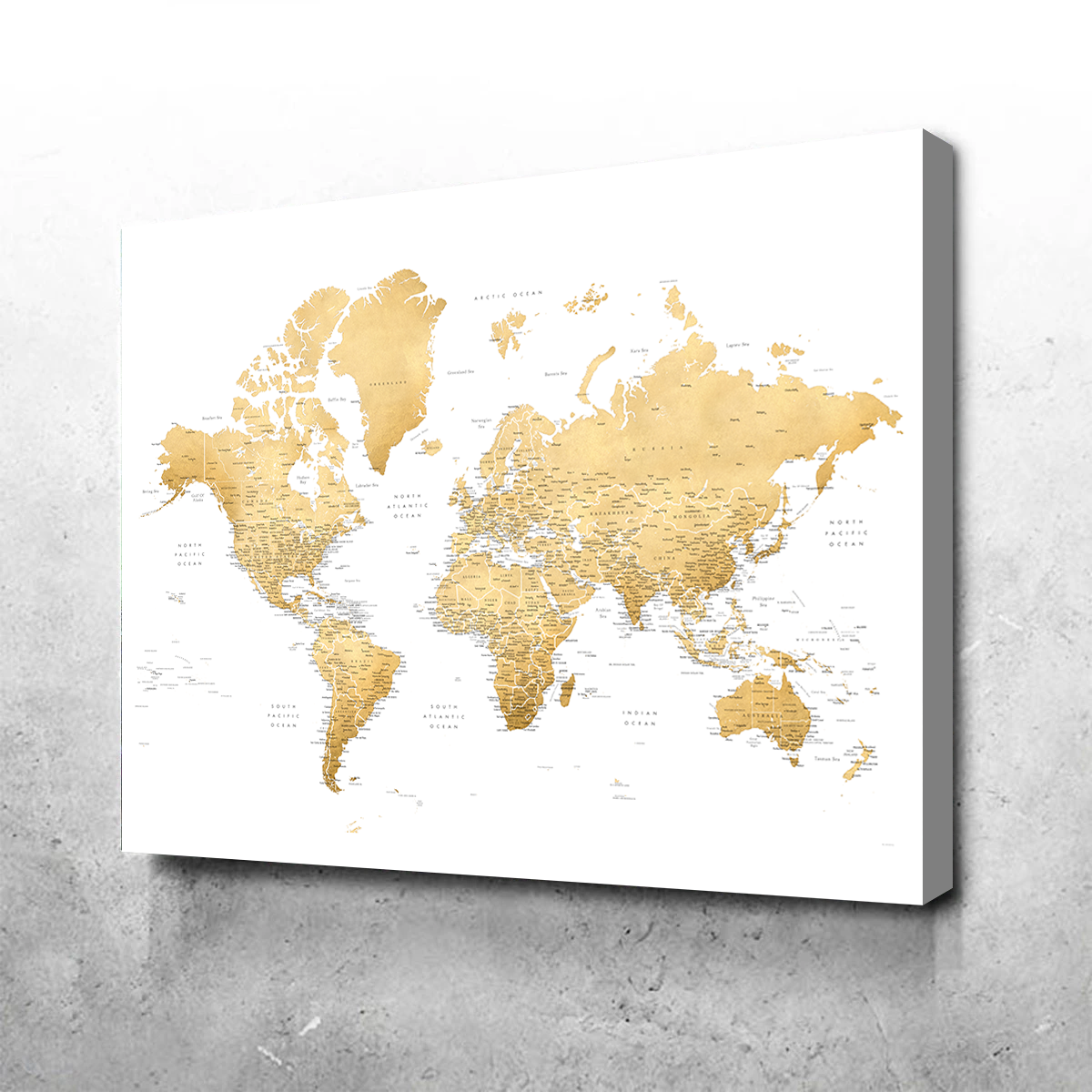World Map 10 Wall Art