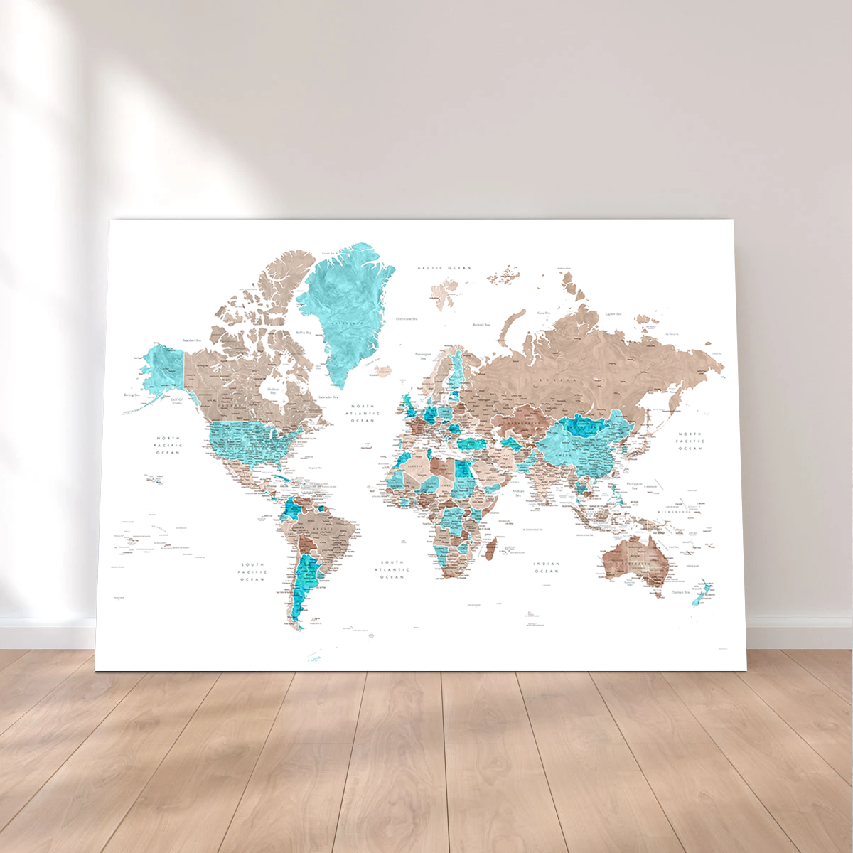World Map 12 Wall Art