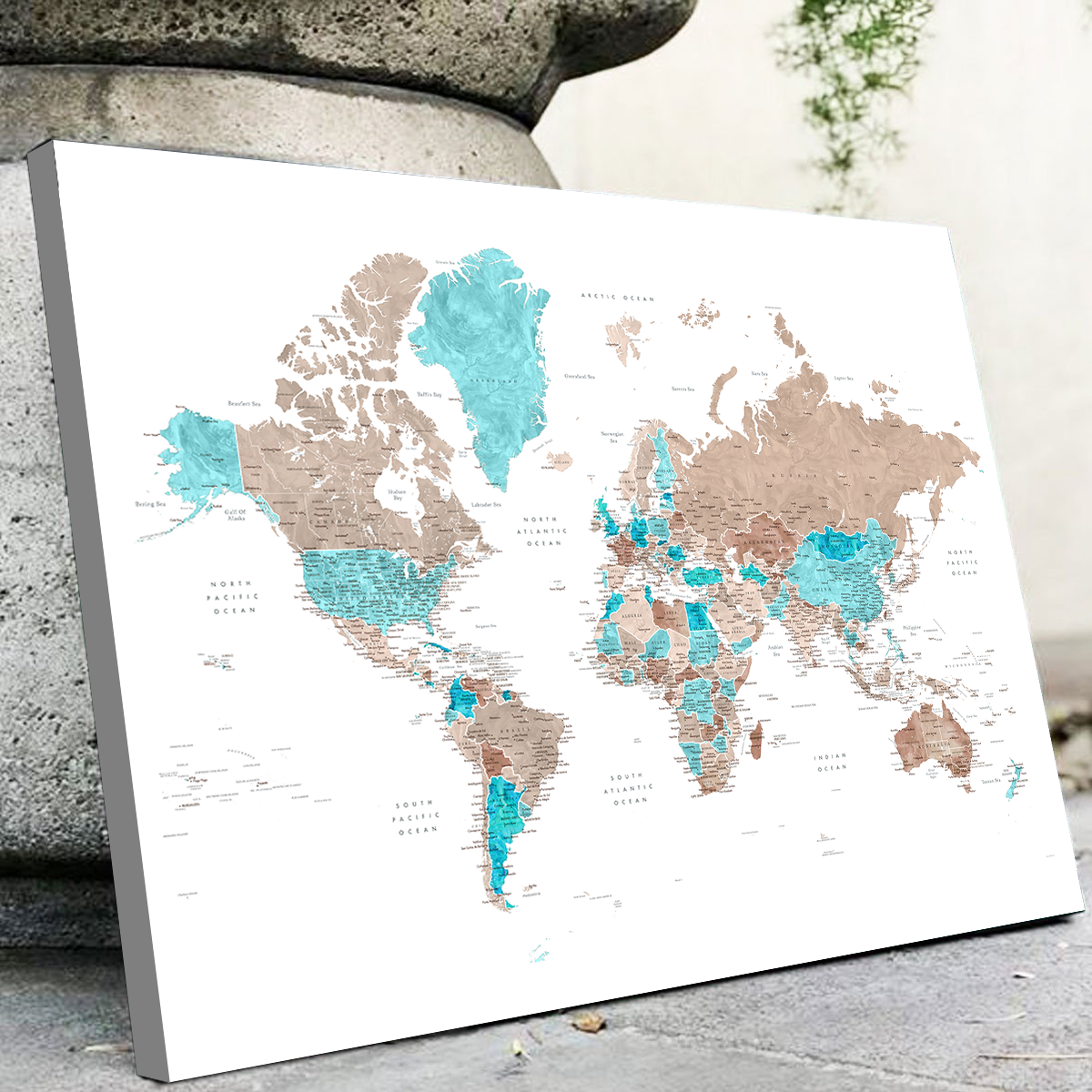 World Map 12 Wall Art