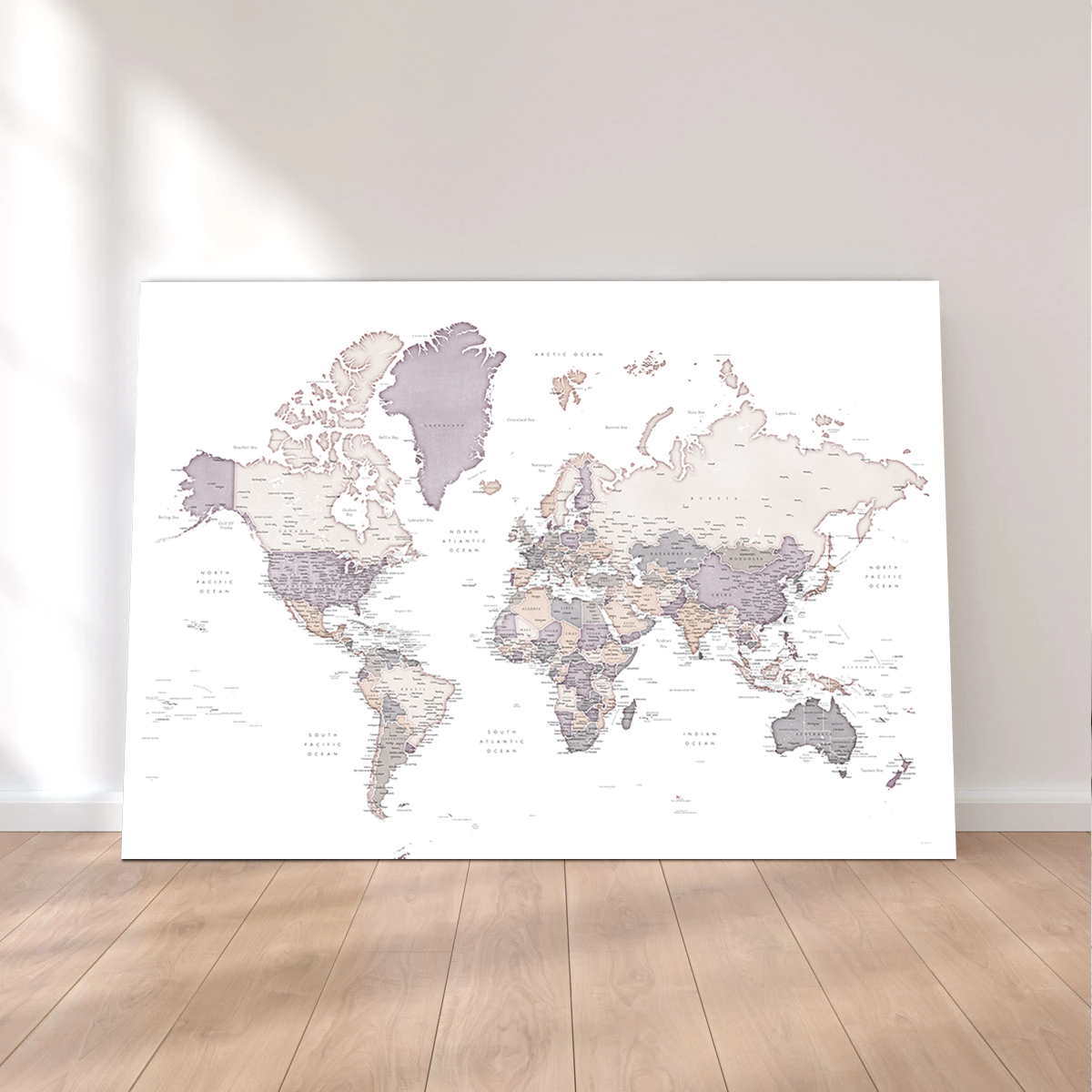 World Map 16 Wall Art