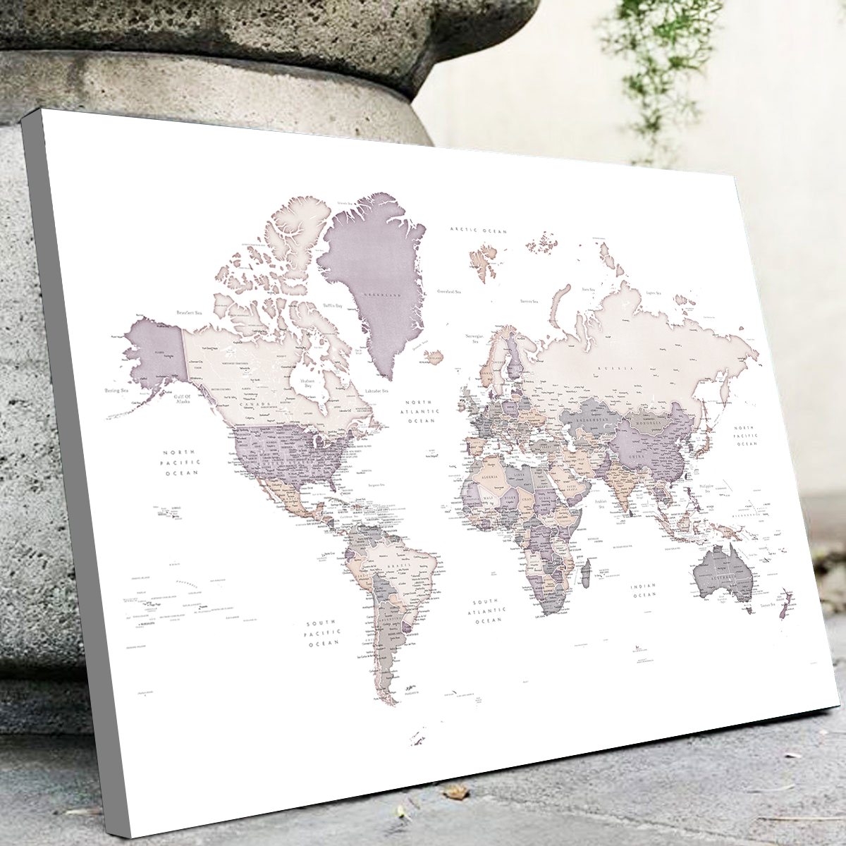 World Map 16 Wall Art