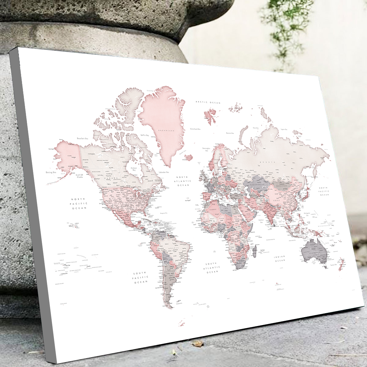 World Map 17 Wall Art