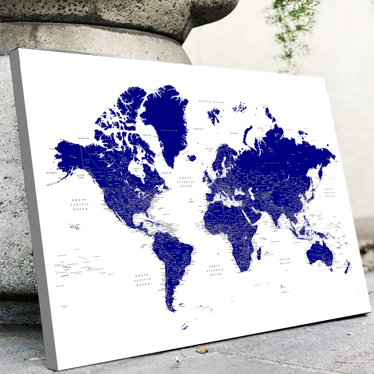 World Map 21 Wall Art