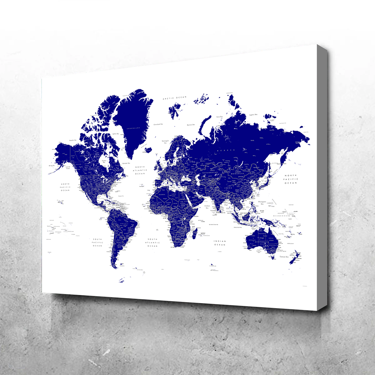 World Map 21 Wall Art