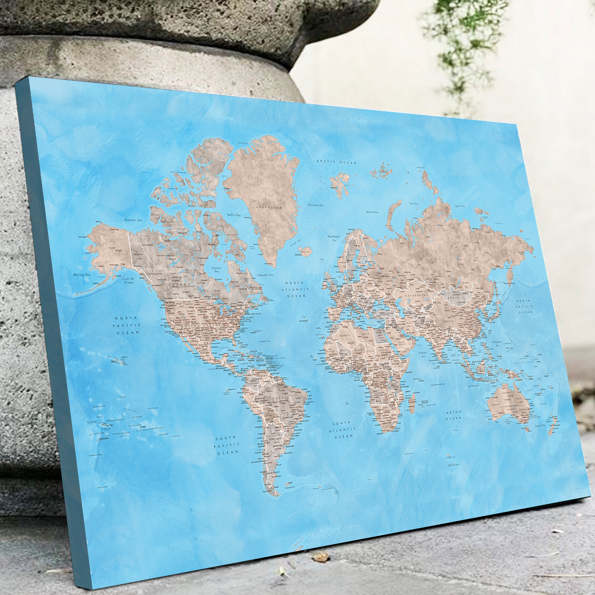 World Map 24 Wall Art