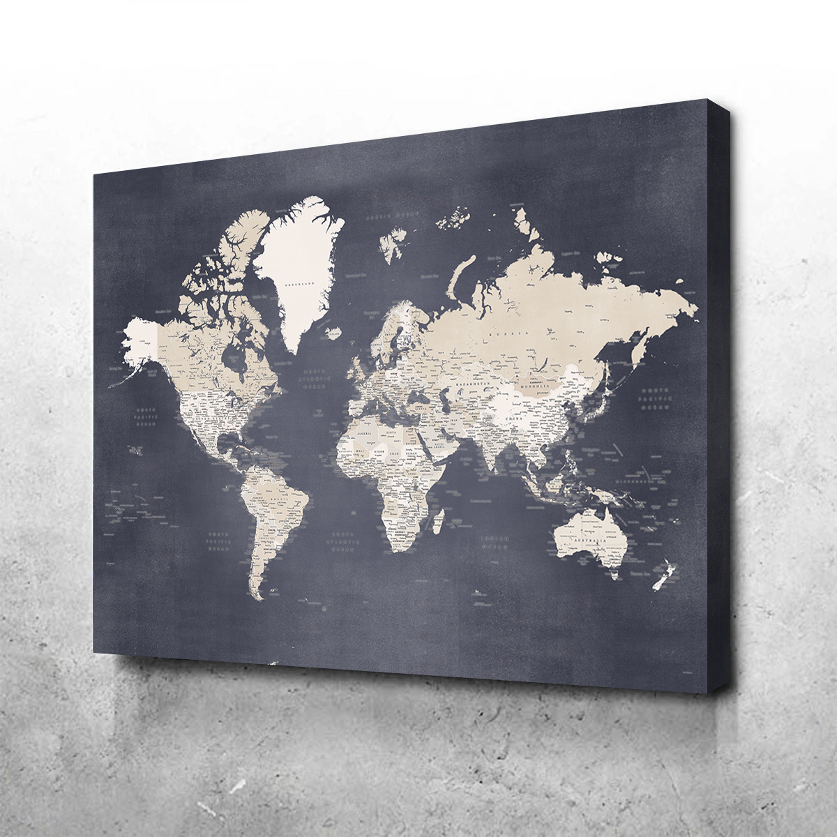 World Map 28 Wall Art