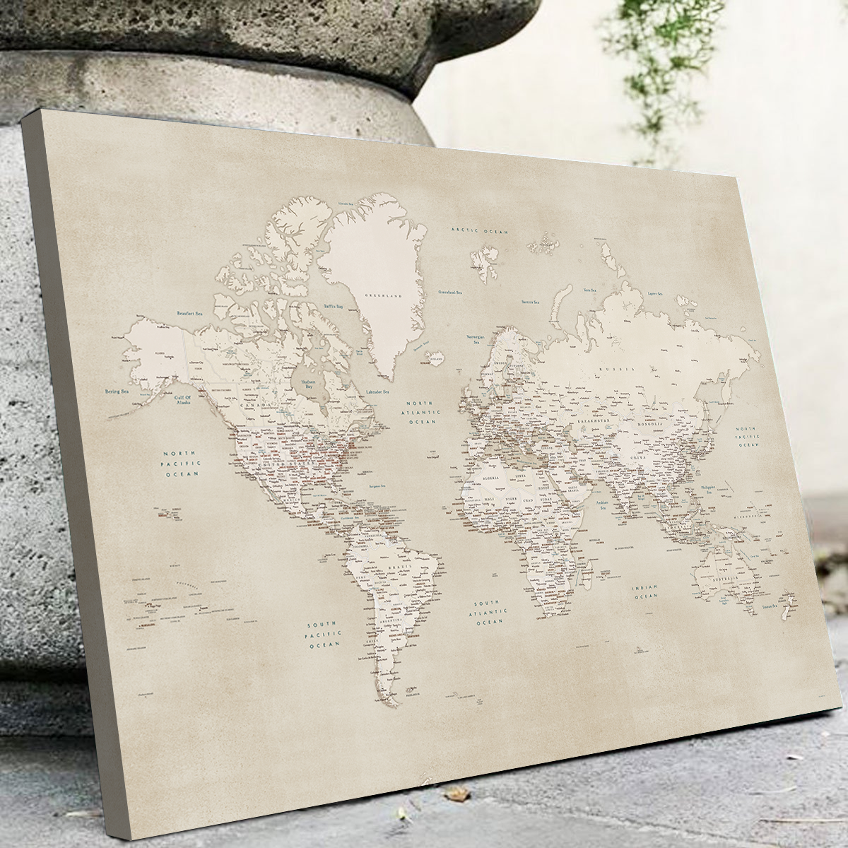 World Map 29 Wall Art