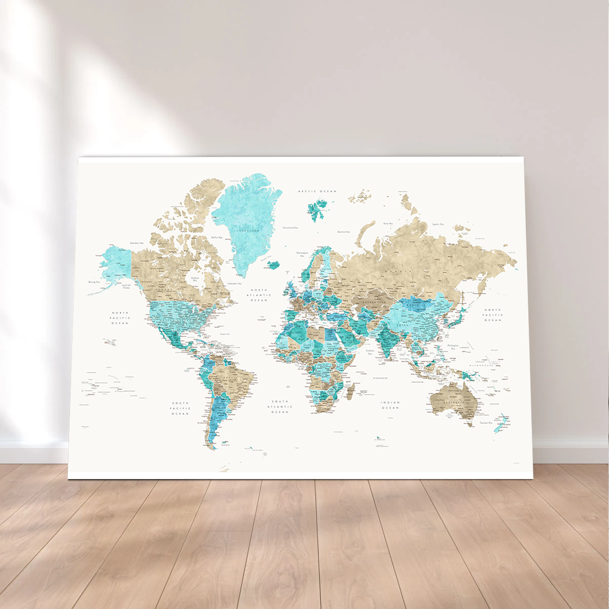 World Map 33 Wall Art