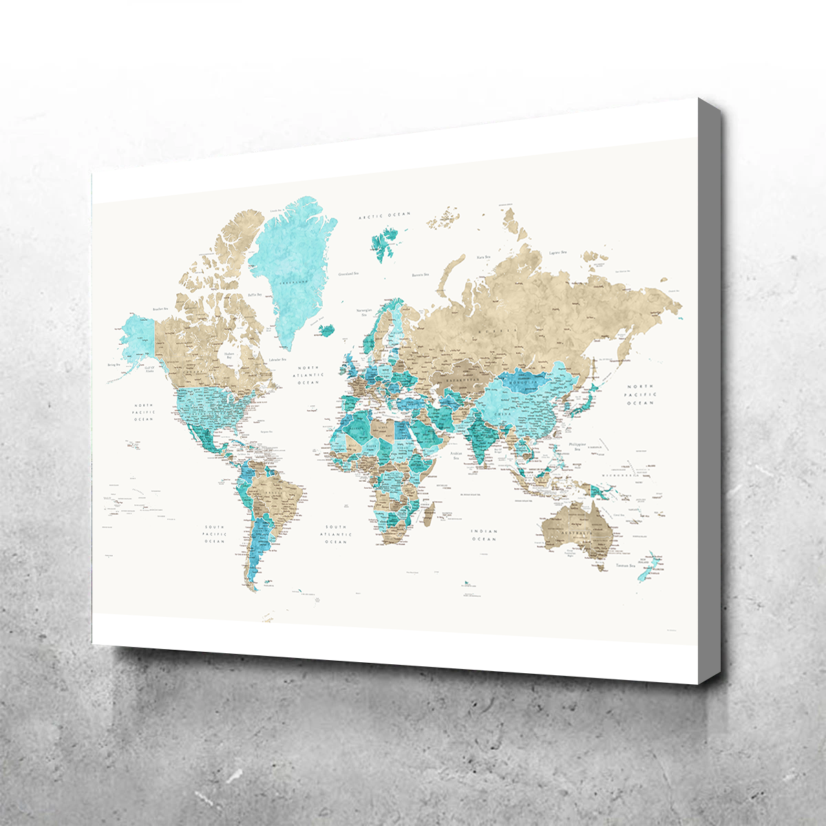 World Map 33 Wall Art
