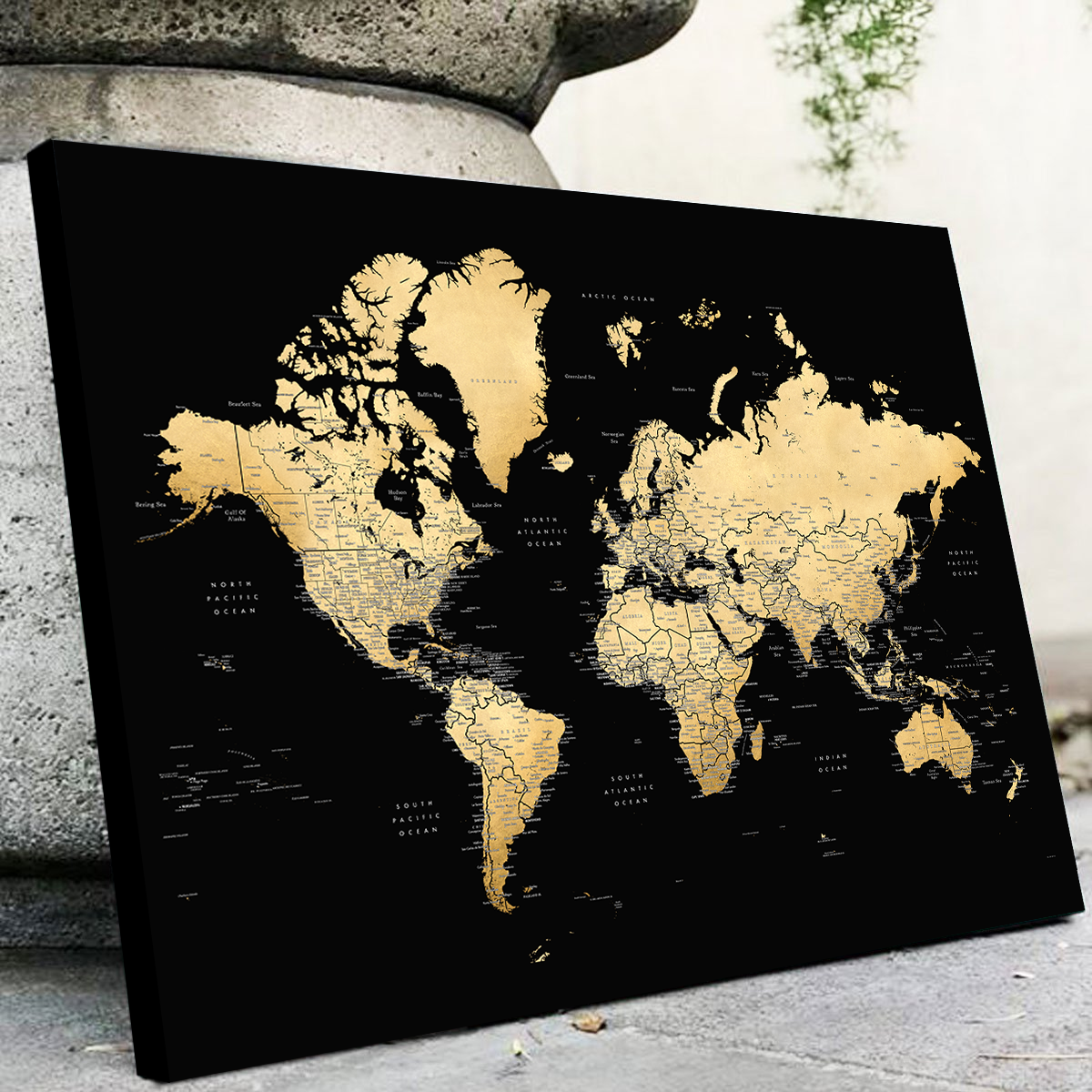 World Map 34 Wall Art