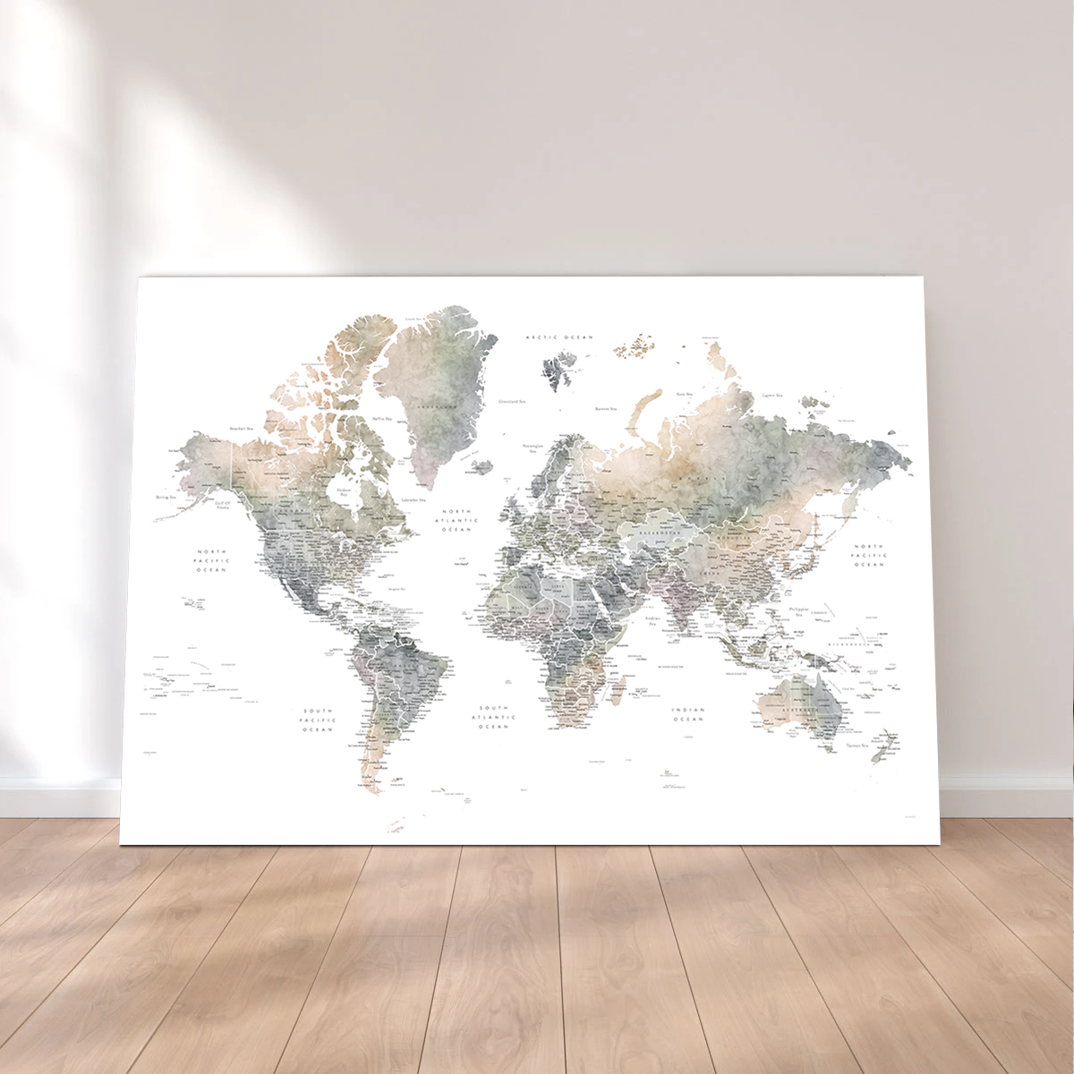 World Map 36 Wall Art