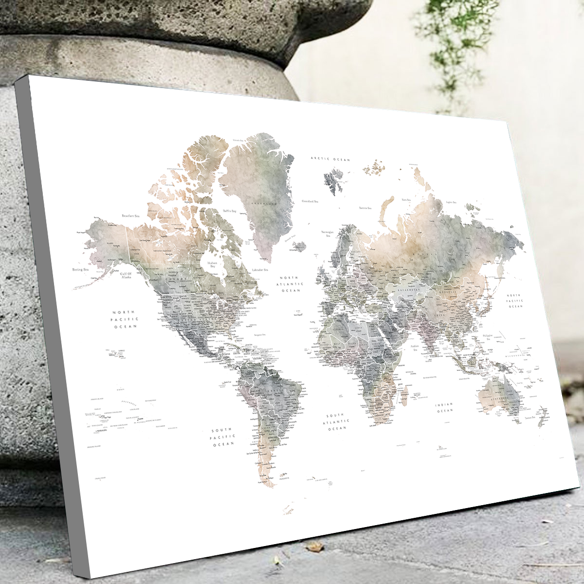 World Map 36 Wall Art