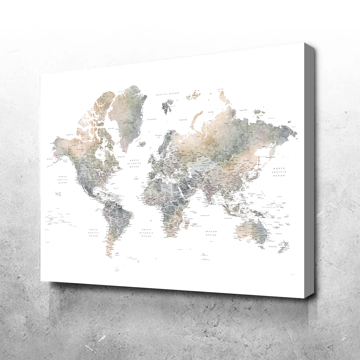World Map 36 Wall Art