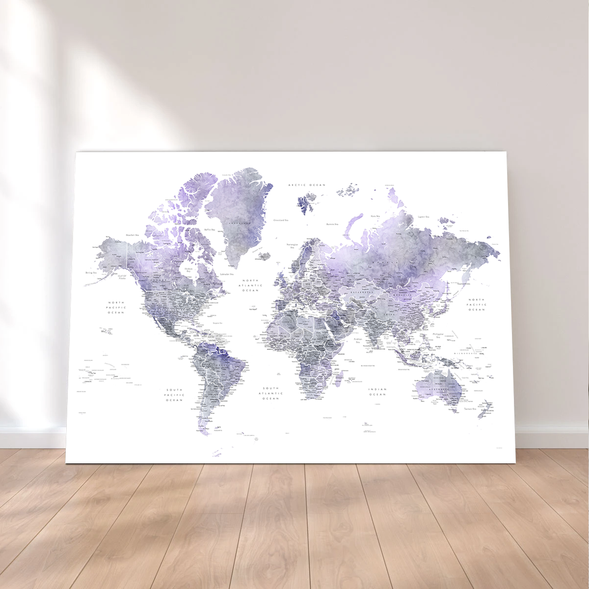 World Map 38 Wall Art