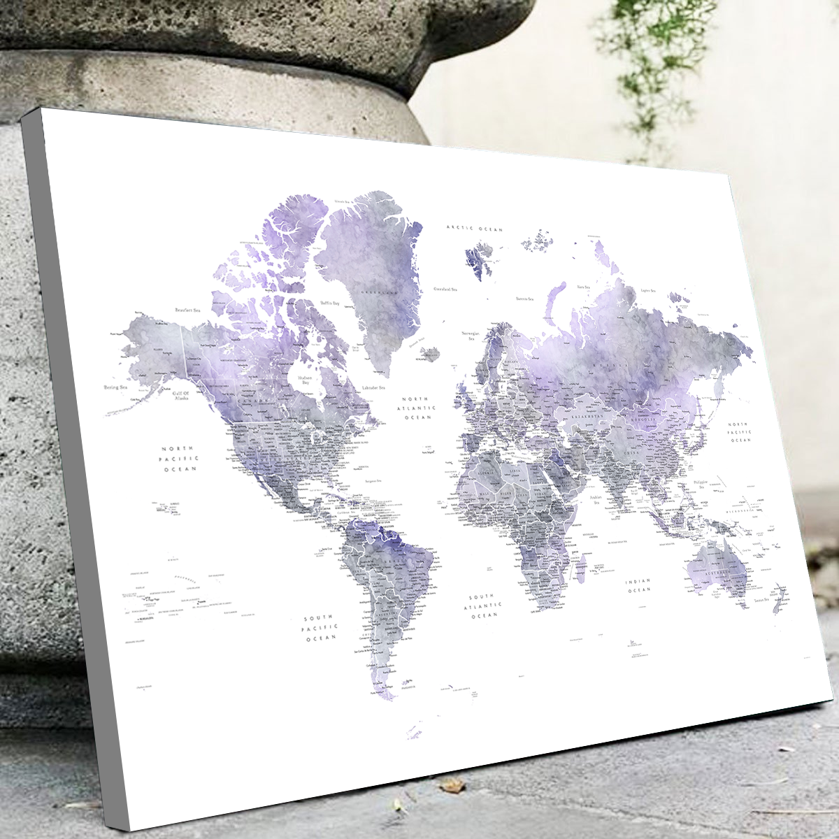 World Map 38 Wall Art