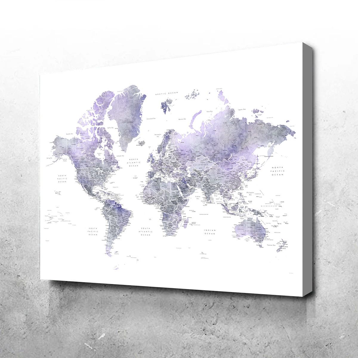 World Map 38 Wall Art