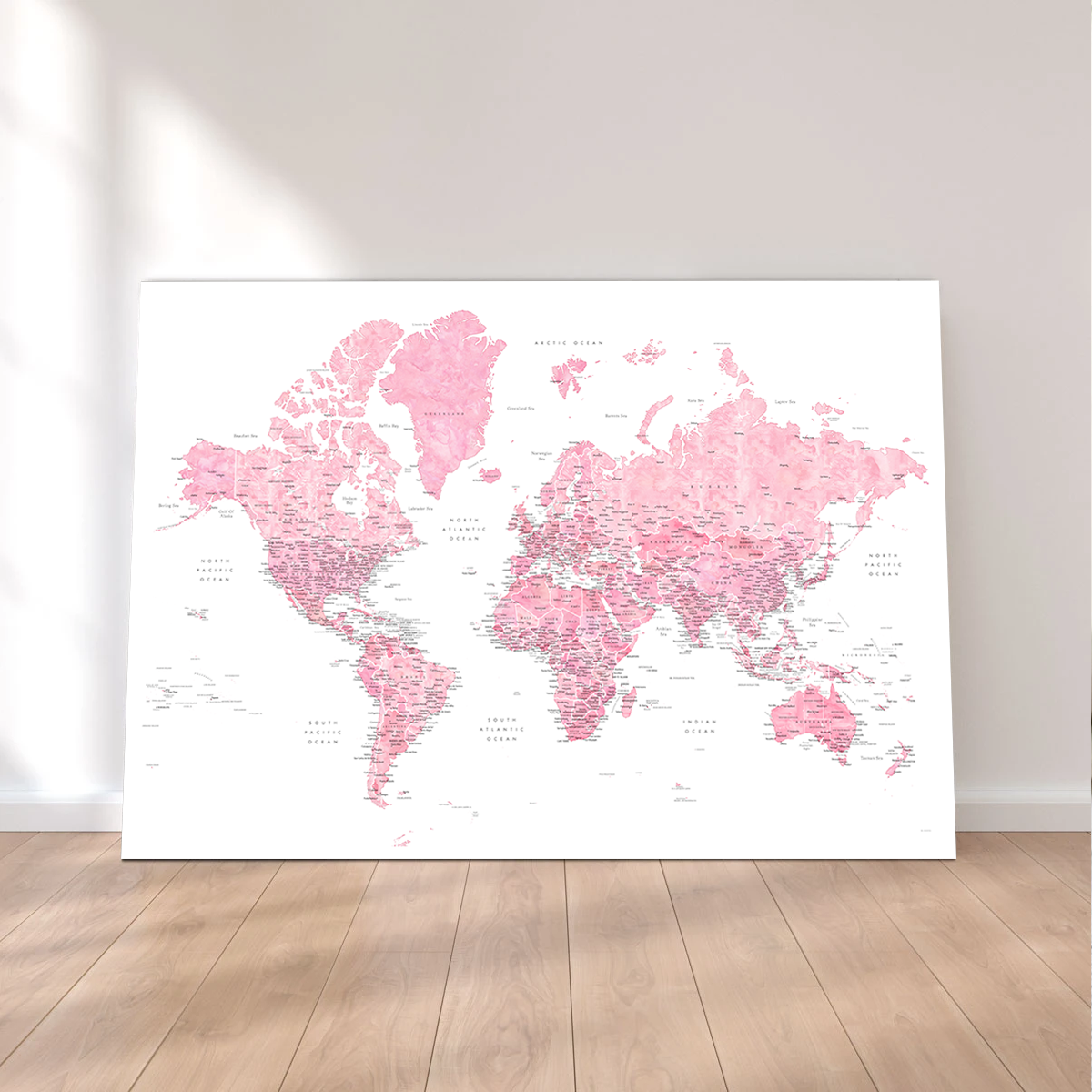 World Map 42 Wall Art