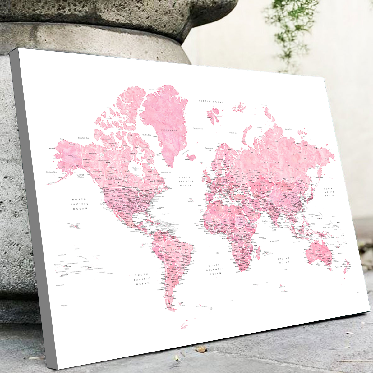 World Map 42 Wall Art