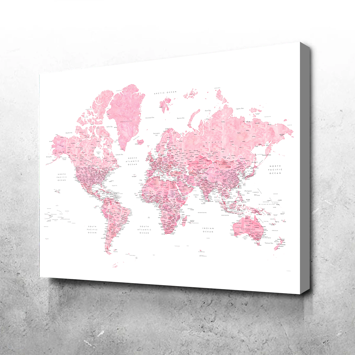 World Map 42 Wall Art