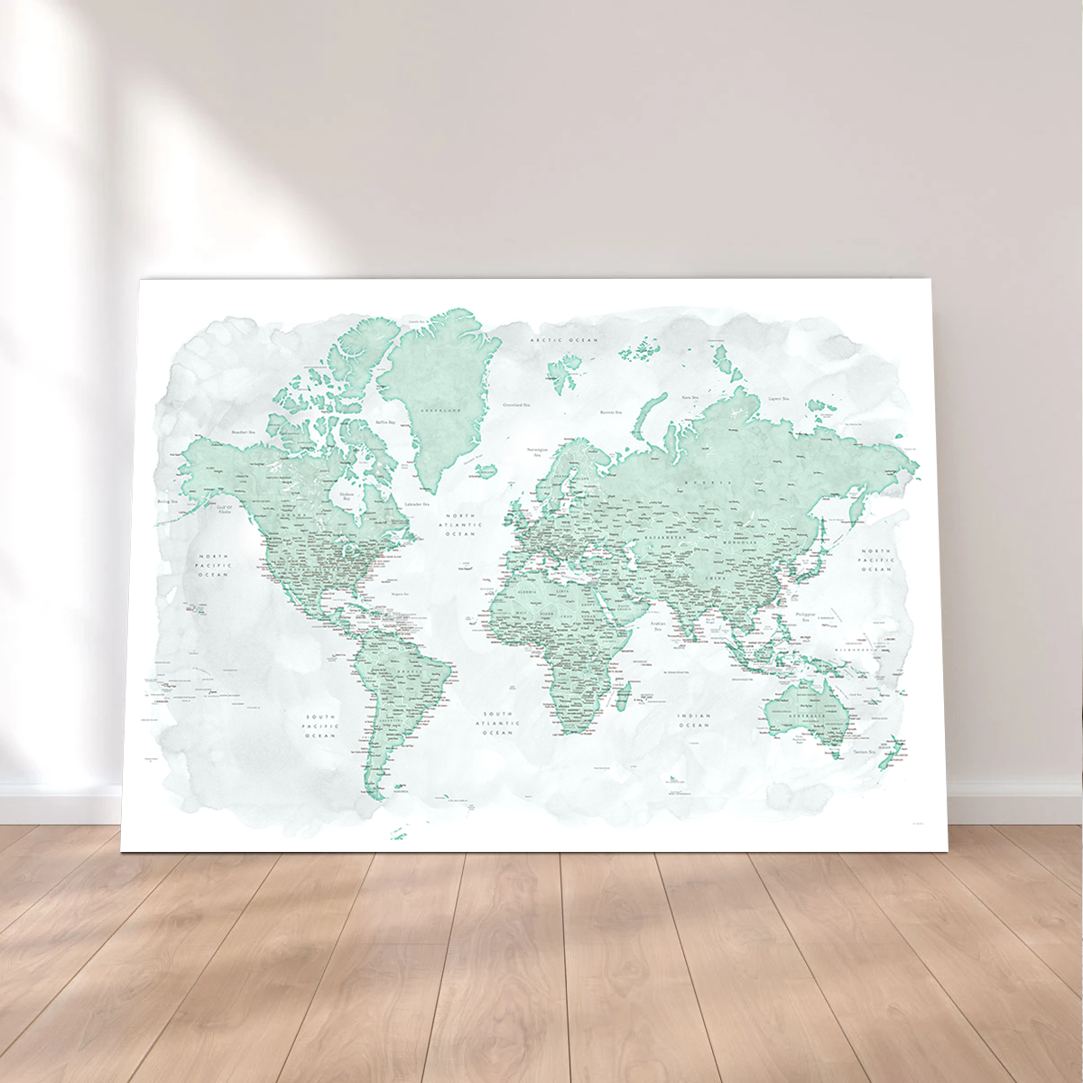 World Map 43 Wall Art