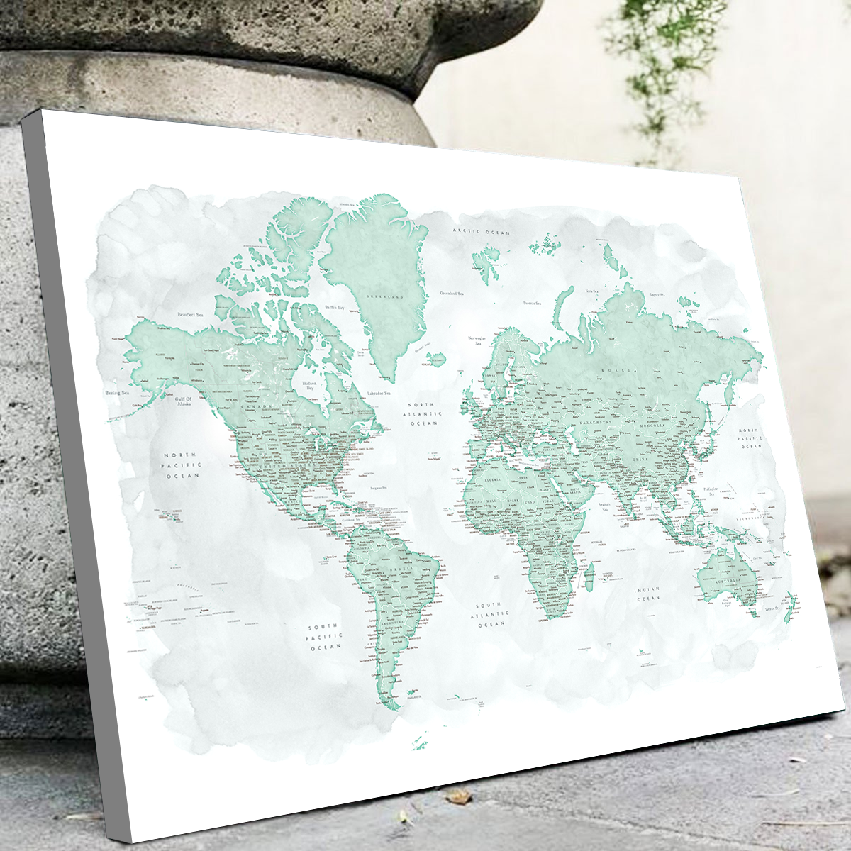 World Map 43 Wall Art