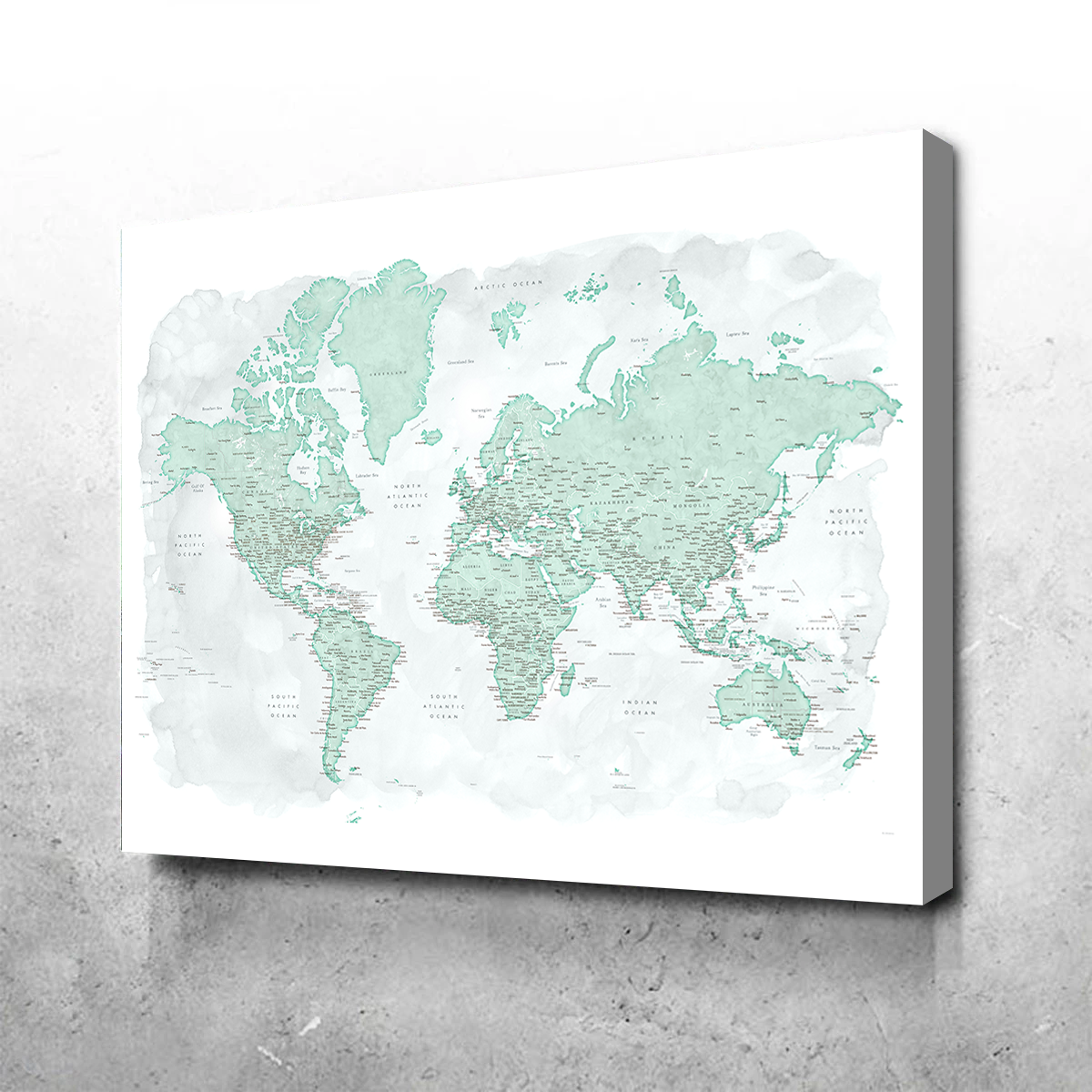 World Map 43 Wall Art
