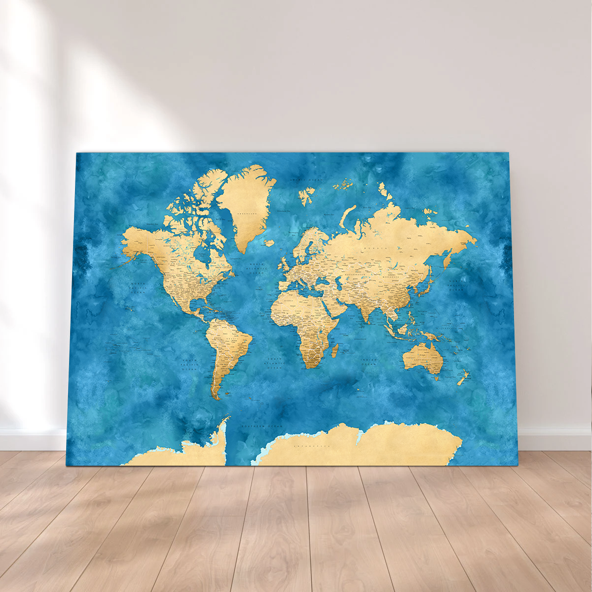 World Map 45 Wall Art