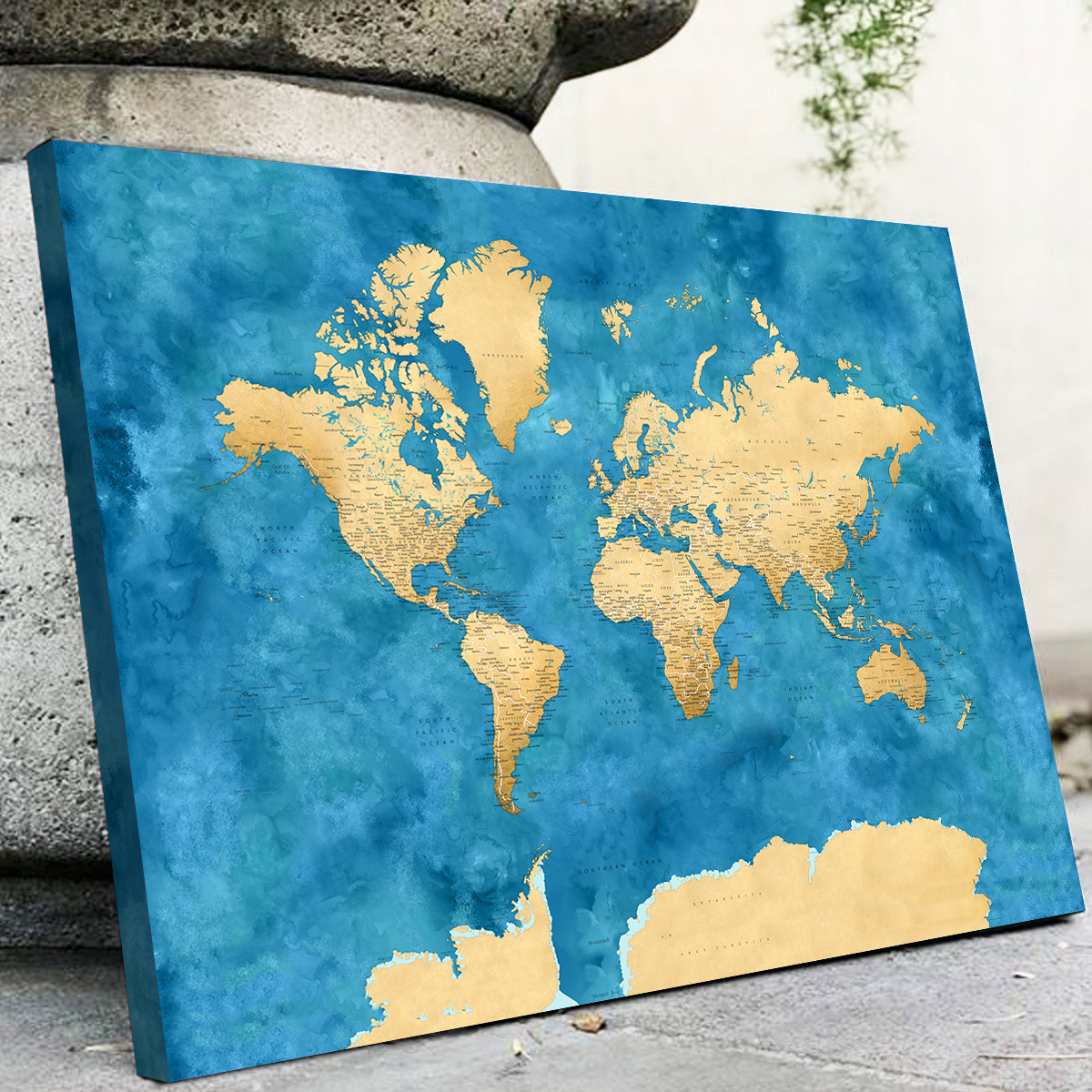 World Map 45 Wall Art