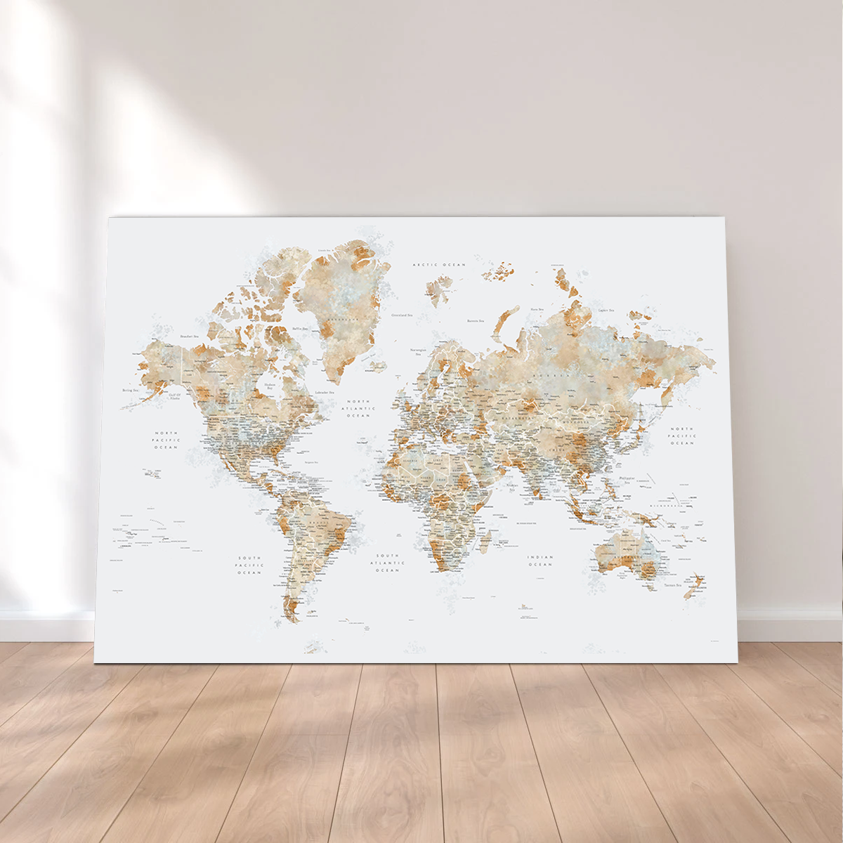 World Map 46 Wall Art
