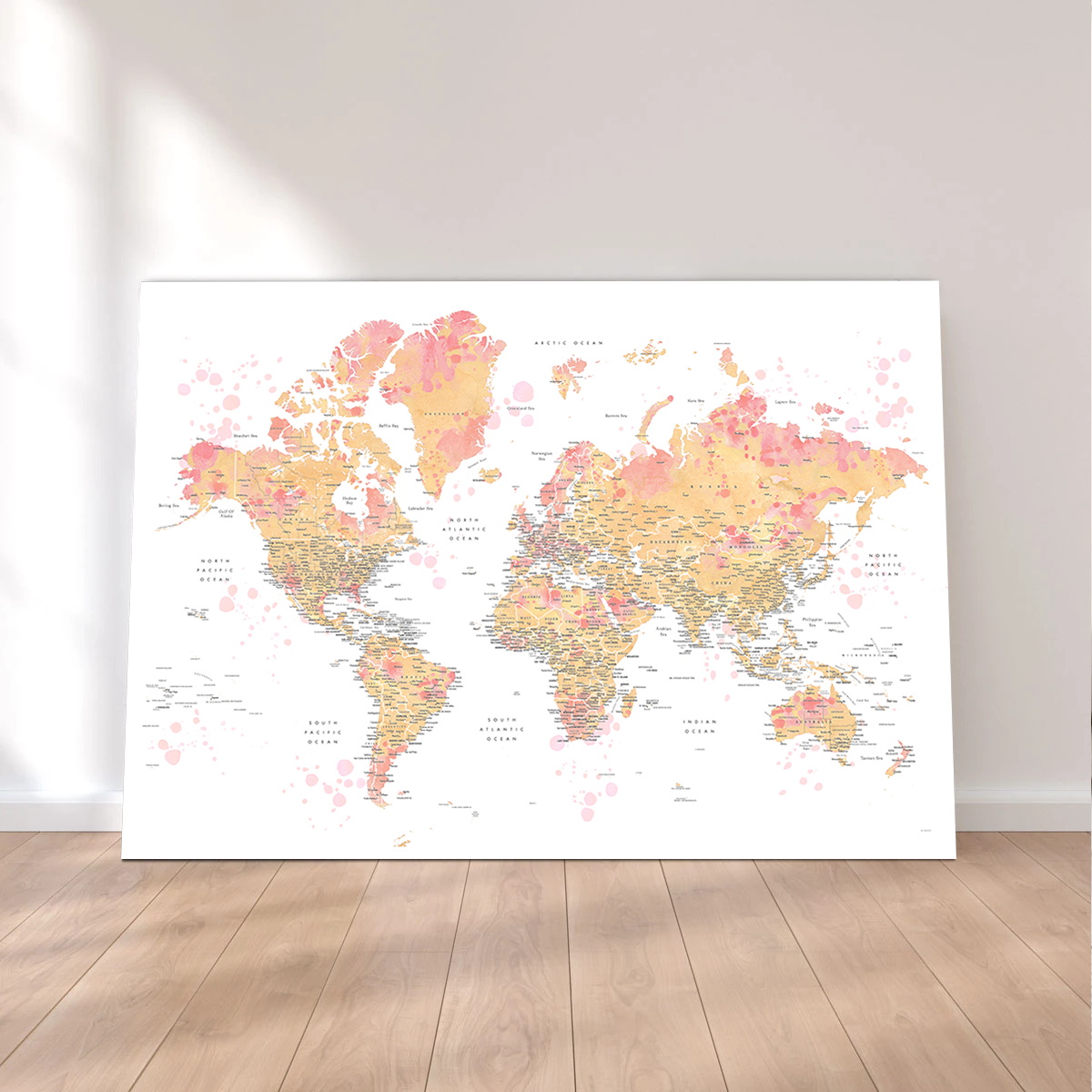World Map 47 Wall Art