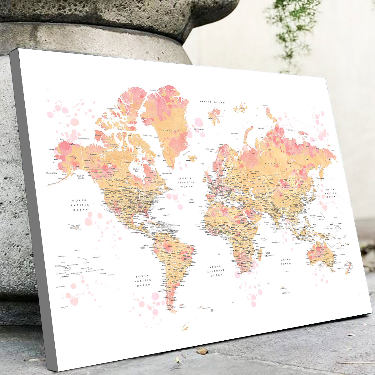 World Map 47 Wall Art