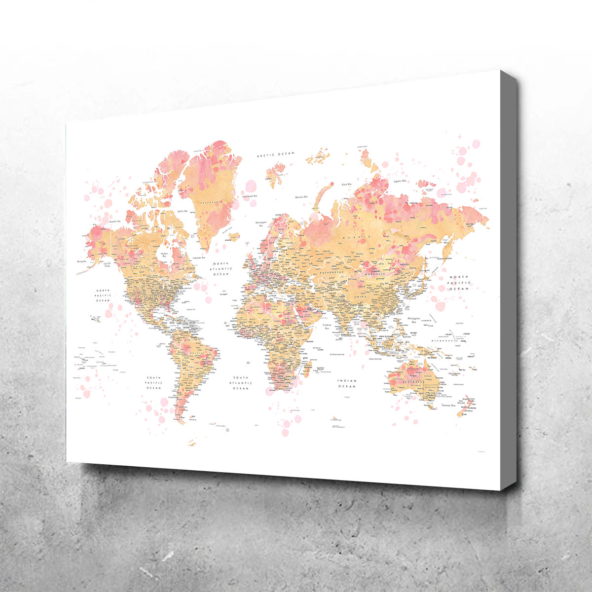 World Map 47 Wall Art