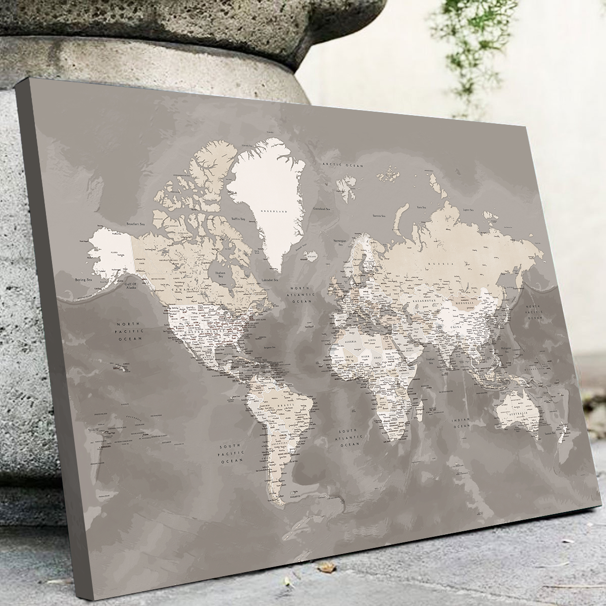 World Map 49 Wall Art