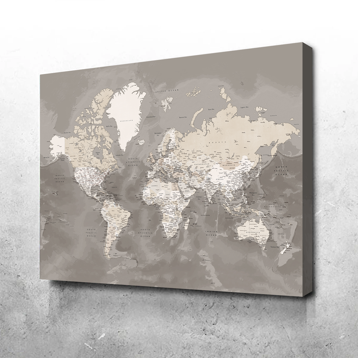 World Map 49 Wall Art