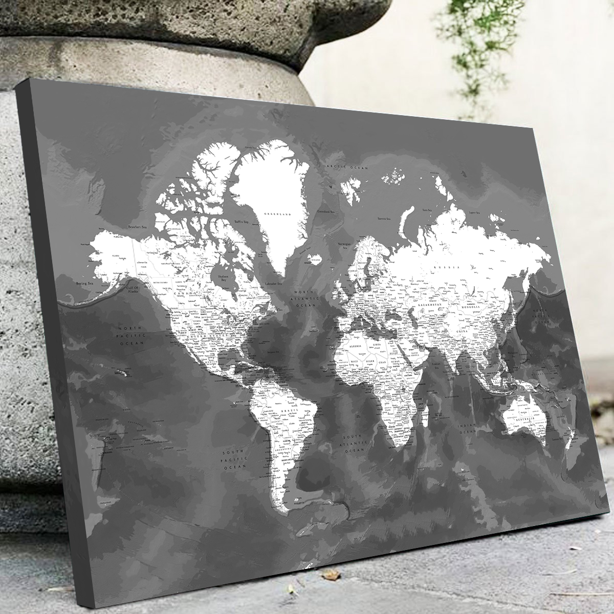 World Map 50 Wall Art
