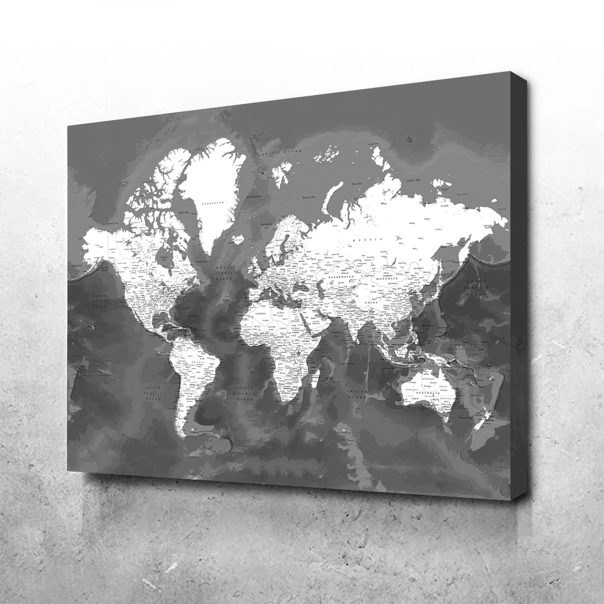 World Map 50 Wall Art